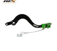RFX Pro FT Rear Brake Lever (Black/Green) - Kawasaki KXF250, green