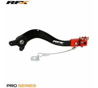 RFX Pro FT Rear Brake Lever (Black/Orange), black