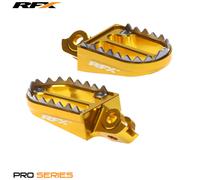 RFX Pro Series 2 Footrests (Yellow) - Suzuki RMZ250/450