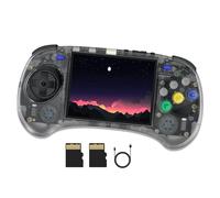 RG ARC-S Retro Handheld Game Console 4 in IPS Screen Linux System RK3566 CPU 64Bit Video Game Player Built in 3500 mAh Battery Compatible with Bluetooth 4.2 and 5G WiFi(Black T)