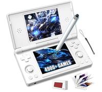 RG DS Retro Handheld Game Console with Capacitive Stylus,4 Inch Multi Touch Independent Dual-Screen Retro Games Console,4900+ Games 21 Emulators,2.4+5G WIFI & BT 4.2,4000mAh (Polar White-128G)