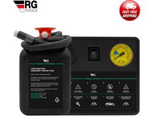 RG Flat Tyre Repair Kit, with Compressor and Universal Sealant 450ml 12V RG10040