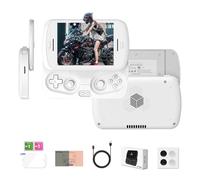 RG Slide Retro Handheld Game Console, 4.7 Inch LTPS In-Cell Display 1280*960 Screen Capacitive Joystick Android 13 System Support AI Assistant Retro Game Console(White)