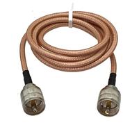 RG142 UHF PL259 Male Plug To UHF PL259 Male Plug Connector Crimp Wire Terminal RF Jumper Pigtail Cable 4inch~20M(15M)