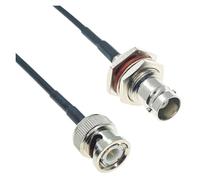 RG174 Cable BNC To Male Female Plug Jack Nut Connector Right Angle Extension RF Coaxial Coax Jumper Pigtail 1M 5m 10M 15M(MALE TO FEMALE B,10M)
