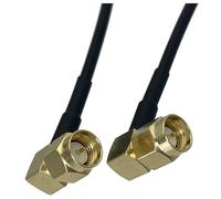 RG174 SMA To RP Male Plug & Female Jack Crimp Straight & Right Angle RF Coaxial Connector Pigtail Jumper Cable 4inch~3 M(SMA M RA to SMA M RA,8inch(20CM))