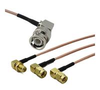 RG316 BNC Male To SMA Female 90 Right Angle Coax Jumper Pigtail Cable Crimp 1Pcs(Type 1,30CM)