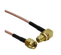 RG316 SMA To SMA Male Female Straight Right Angle Antenna Extension Jumper RF Pigtail Adapter Cable(Type 9,20CM)