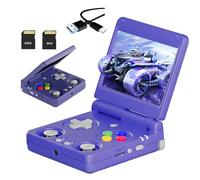 RG34XX SP Retro Handheld Game Console Dual Card Slot 64+256G with 11471 Games & Video/Music Players,Linux 3.4 inch OCA IPS Screen Retro Game Console with 2.4/5G WIFI & Bluetooth,17 Emulators (Indigo)