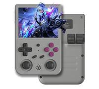 RG353V Handheld Game Console Compatible with Dual OS Android 11 and Linux System, Support 2.4G/5G Wi-Fi 4.2 Bluetooth, 3200 MAh High Capacity Battery Video Game Console-Grey||128G