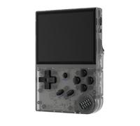 RG35XX 2024 Retro Handheld Game Console Linux System HD and TV Output 3.5 Inch IPS Screen 64G TF Card 5500+ Classic Games 2600mAh Battery (RG35XX+ black-new)