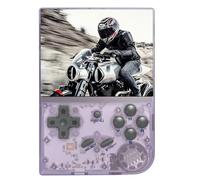 RG35XX Handheld Games Console, 3.5 Inch IPS Screen Game, Linux System 64G/128G/256G TF Card 10000 Games Supports TV Output Handheld Emulator Console-Purple||256G