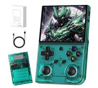 RG35XX Pro Retro Handheld Gaming Console,16000+ Games,17+Emulators,Video Game Console with 3.5" IPS Screen 640*480,Linux System,Support 2.4/5G WiFi Bluetooth Handheld Emulator Console (Green 64+128G)