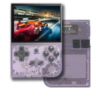 RG35XX+ Retro Handheld Game Console Linux System HD and TV Output 3.5 Inch IPS Screen 64G/128G/256G TF Card 5500+ Classic Games 2600mAh Battery-Purple||128G