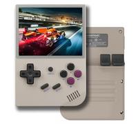 RG35XX+ Retro Handheld Game Console Linux System HD and TV Output 3.5 Inch IPS Screen 64G/128G/256G TF Card 5500+ Classic Games 2600mAh Battery-Grey||256G