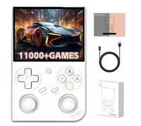 RG35XXPro Retro Handheld Game Console with HD Screen 64+128GB,Vintage Game Console Preload 11000+ Games with 17+ Emulators,Linux System, White