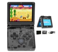 RG35XXSP Flip Portable Retro Handheld Game Console Age 8+,RG35XXSP 3.5 Inch IPS Screen Linux System With 64G TF Card Pre-installed 5532 Games,Clamshell Games Consoles Supports 5G WiFi Bluetooth HD