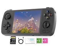 RG405M Retro Handheld Game Console , Aluminum Alloy CNC Android 12 System Support Google Play 4.0 Inch IPS Touch Screen with 128G TF Card 3172 Games (Black)
