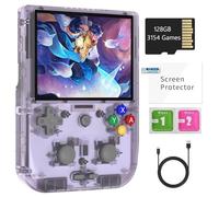 RG405V Retro Handheld Game Console , Unisoc Tiger T618 Android 12 System 4.0 Inch IPS Touch Screen Support 5G WIFI Bluetooth 5.0 with 128G TF Card 3172 Games 5500mAh Battery (Purple)