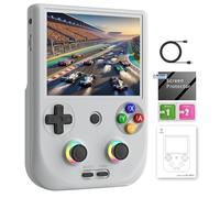 RG406V Handheld Game Console Preloaded Games RG 406V 4-inch IPS Multi-touch Screen No Card Retro Game Console Android 13 Retro Emulator RG406V 5500mAh Battery 1080p DP Output WIFI Bluetooth Gray