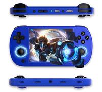 RG40XX H Retro Handheld Game Console 8000+ Games 18 Emulators Retro Game Console,2.4G/5G WiFi & BT4.2 Dual-Card Slot Retro Games Consoles,Linux 64-bit,16 Million Color RGB Light Ring (Blue-128G)