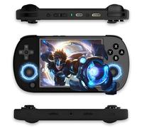 RG40XX H Retro Handheld Game Console 8000+ Games 18 Emulators Retro Game Console,2.4G/5G WiFi & BT4.2 Dual-Card Slot Retro Games Consoles,Linux 64-bit,16 Million Color RGB Light Ring (Black-128G)