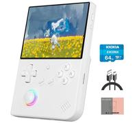RG40XX V Linux OS Portable Game Console 64GB Storage 4.0-inch IPS Display H700 Quad-Core Bluetooth 4.2 3200mAh Battery 16M RGB Lighting(White)