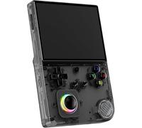 RG40XX V Retro Game Console 64GB, 4" IPS Display, Powerful CPU, Multi-Emulator Support, Online Multiplayer, PC Game Streaming, HDMI Output, 6-Hour Battery, Play Anytime, Anywhere (Transparent Black)