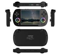 RG40XXH Handheld Game Console, 4 Inch IPS LCD Screen, 32GB+256GB Storage, Built-in Controller, WiFi Enabled, HD TV Connection, Retro Gaming Machine, Battery Powered, Black (Black)