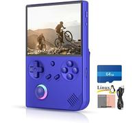 RG40XXV Retro Handheld Game Console - 4.0” IPS Screen, Linux System, 64GB SD Card with 5528 Classic Games, H700 Quad-Core CPU, 5G WiFi, Bluetooth 4.2, TV Output, 3200mAh Battery (Blue)