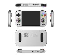 RG477M Aluminum Alloy Retro Handheld Game Console with 4.7-Inch IPS Screen, RGB light and Versatile Emulator Support, for Family Entertainment (Games not included/12+256G)
