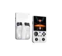 RG4ZB Retro Gaming Console, Built-in 64G TF Card, Support 23＋Mainstream Emulator Games & 18000+ Classic Games, 4.0-in 4k HD IPS Screen Video Player, 3000mAh Battery (White)