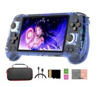RG556 Retro Handheld Game Console 256G with 8000 Games, Android 13 Unisoc T820 5.48-inch AMOLED Screen Support WiFi for Adults Kids ((4+128G)+256G) - with Carry Case