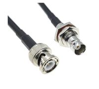 RG58 BNC Male Female To Jack Plug Right Angle Connector RF Coax Coaxial Cable Wire Pigtail Jumper Extension Cord(TYPE E,3M)