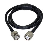 RG58 BNC Male Plugs TNC Connector Crimp Coaxial Jumper Pigtail Cable Wire Terminals 4inch~20M 1Pcs(6inch (15CM))