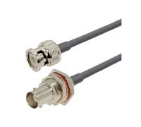 RG58 Coaxial BNC Male To Plug RF Cable 50 Ohm Crimp Connector Double Pin Wire Cord 0.5M 1M 2M 10M 20M(BNC M to BNC FW,80CM)