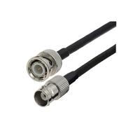RG58 Coaxial BNC Male To Plug RF Cable 50 Ohm Crimp Connector Double Pin Wire Cord 0.5M 1M 2M 10M 20M(BNC M to BNC F,80CM)
