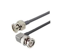 RG58 Coaxial BNC Male To Plug RF Cable 50 Ohm Crimp Connector Double Pin Wire Cord 0.5M 1M 2M 10M 20M(BNC M to BNC M90,40CM)