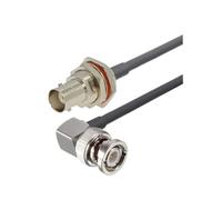 RG58 Coaxial BNC Male To Plug RF Cable 50 Ohm Crimp Connector Double Pin Wire Cord 0.5M 1M 2M 10M 20M(BNC FW to BNC M90,30CM)