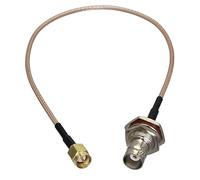 RG58 RG316 BNC To SMA Male Plug Female Jack Crimp Connector RF Pigtail Coax Jumper Cable Wire Terminals 4inch~10FT(BNC Fnut to SMA M,6inch (15CM))