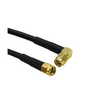 RG58 SMA To SMA Cable Male Female Straight Right Angle WIFI Antenna Extension Cable RF Pigtail Adapter(Type 2,150CM)