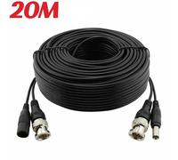 BNC DC CCTV CABLE VIDEO CAMERA DVR POWER EXTENSION LEAD 20M RG59 POWER UKvision