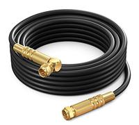RG6 Quad Shield Coaxial Cable 50 Feet, 90 Degree Angled Cable Cord for TV Cable Wire, Coax Cable 50 Ft