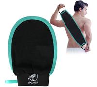 R'GANIA Deep Exfoliating Glove & Back Exfoliating - 100% Viscose Korean Exfoliating Glove for Removing Dead Skin, Keratosis Pilaris & Self Tanning - Full Body Scrub for Smooth
