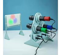 RGB Color Mixer for Physics Teaching, Primary Color Light Synthesis Apparatus with Independent Brightness Control for Optical Lab Demonstrations