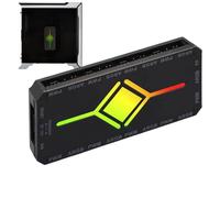 RGB Controller,3-Pin PWM Fan Magnetic Splitter,PC LED Hub with Wireless Remote - for Home Game Room Desk Playroom Party Bedroom Men Women Gamers