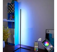 RGB Corner LED Floor Lamp, Corner Floor Lamps, 126CM Music Mood lighting Sync Dimmable Home Decor