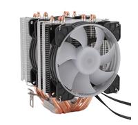 RGB CPU Air Cooler, 6 Heat Pipes CPU Cooler with 90mm FDB Fan, 48cfm 2000PRM, for Intel LGA115X/1366/775/1200, for AMD 754 AM4/AM3 Plus, AM3/FM2 Plus, FM1, for CORE I7/5/3