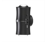 RGB Dual Head Motion Sensor Night Light USB Rechargeable LED Wall Lamp 7 Color for Bedroom Hallway Stairs Black