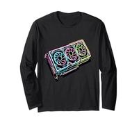 RGB Gaming Graphics Card Aesthetic GPU Video Gamer Long Sleeve T-Shirt